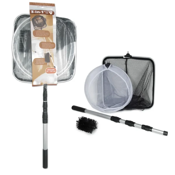 Teichkescher-Set - 3-in-1 Teich-Set