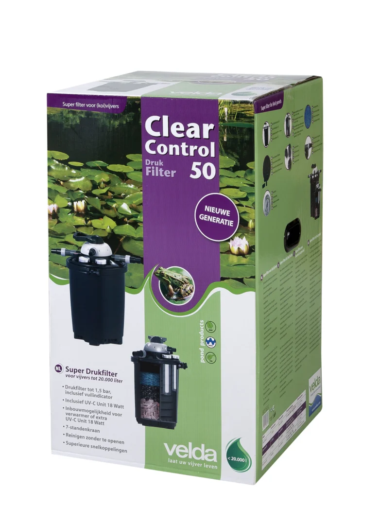 Clear Control 50 + UV-C 18W – drukfilter